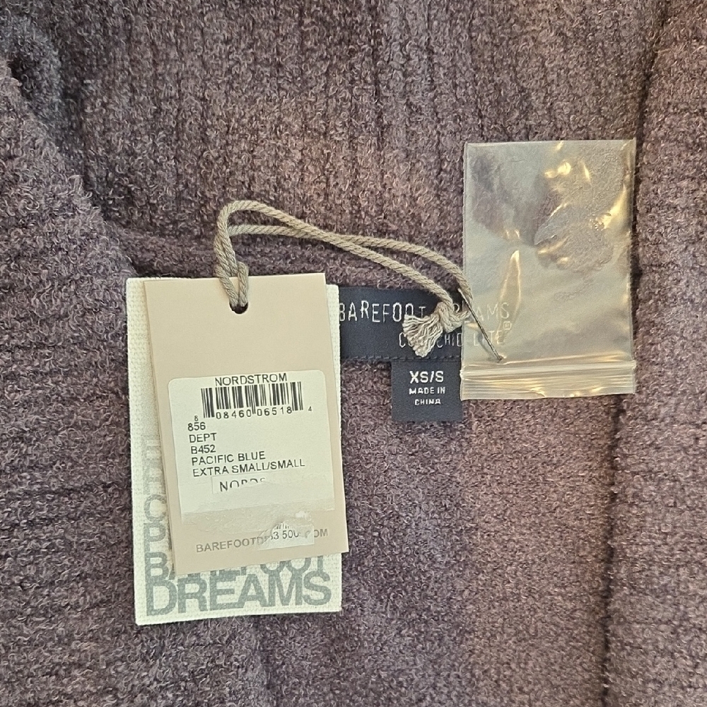Barefoot Dreams Circle Cardigan XS/ S Pacific Blue New With Tags - Picture 3 of 3